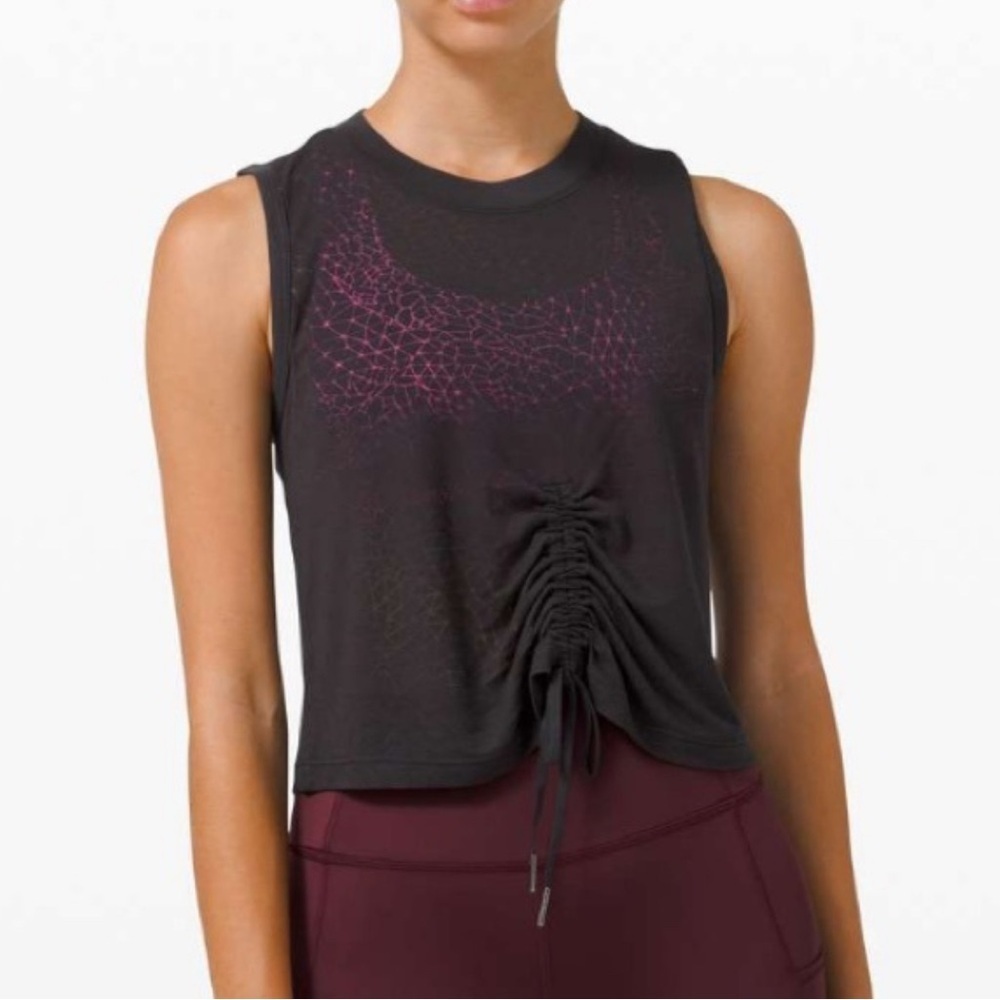 Lululemon Cinch Me Up Front Tank *Veil